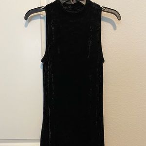 Mudd - Women’s | Junior’s M Dress, solid black velvet material, sleeveless